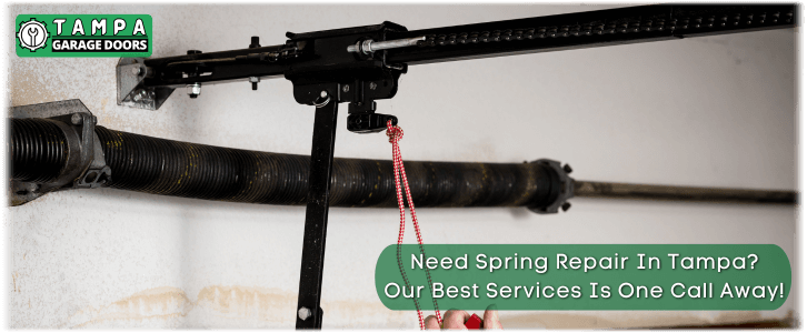 Broken Garage Door Spring Tampa